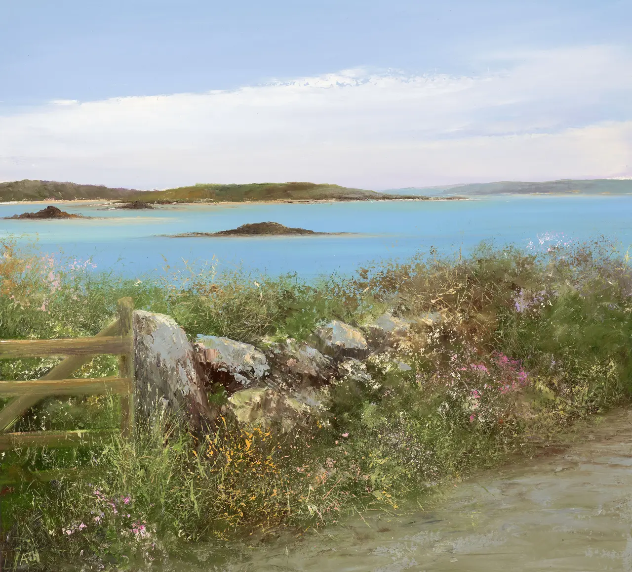 Amanda Hoskin - a bike ride to church quay, bryher, scillies